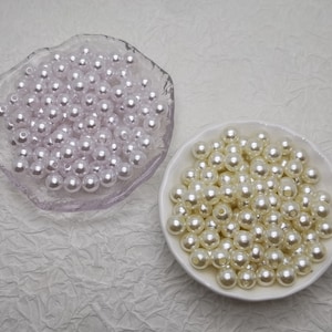 100/1000 pieces 8 mm width white color plastic round pearl ball bead , faux artifical pearl bead resin charm handmade jewelry finding ZP0027