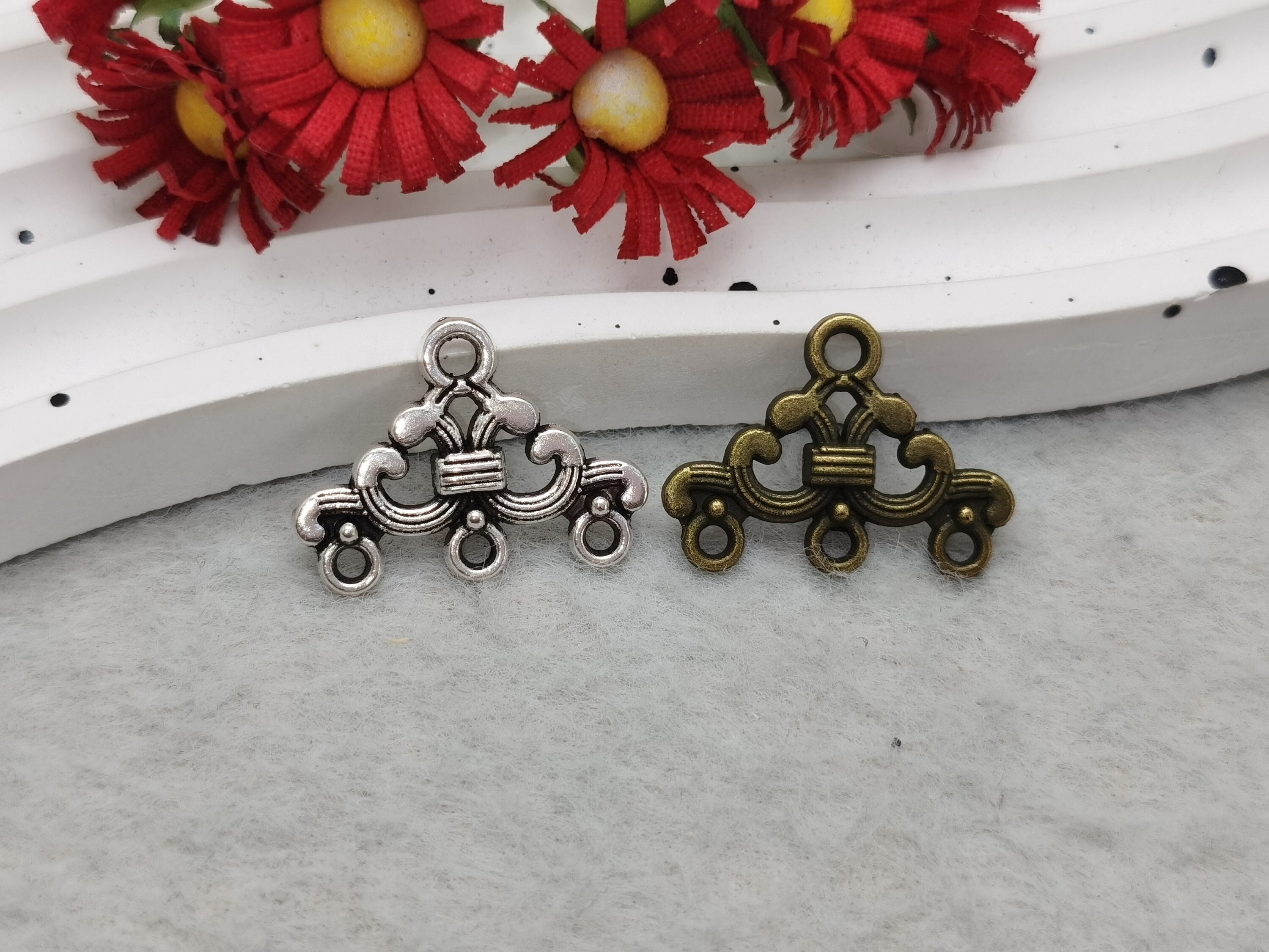20/100 Pcs Metal Teardrop Tear Water Drop Filigree 20/100 Pcs Metal Teardrop Tear Water Drop Filigree