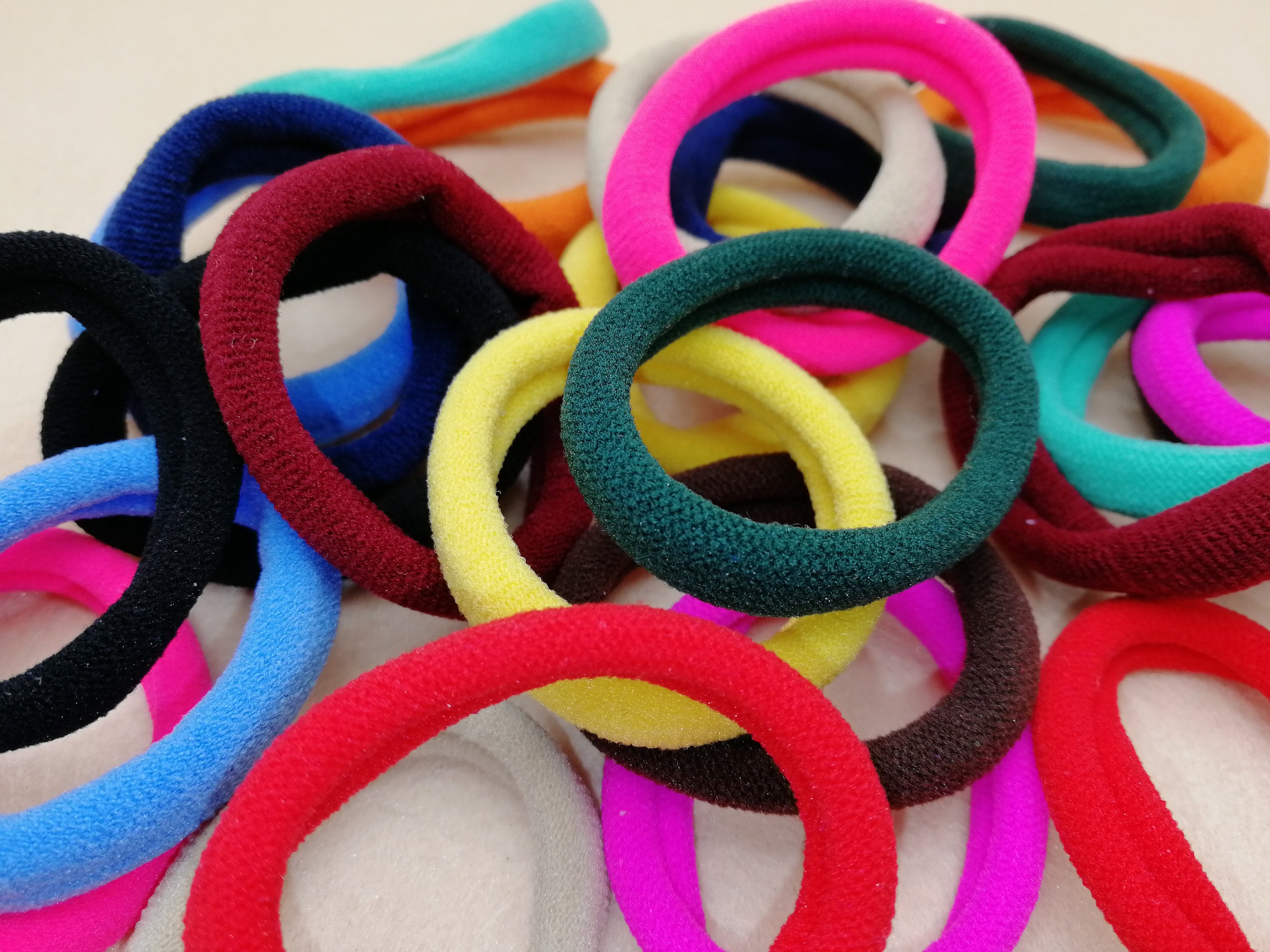 50pcs 8mm Width Elastic Ponytail Holders Hair Accessories Etsy