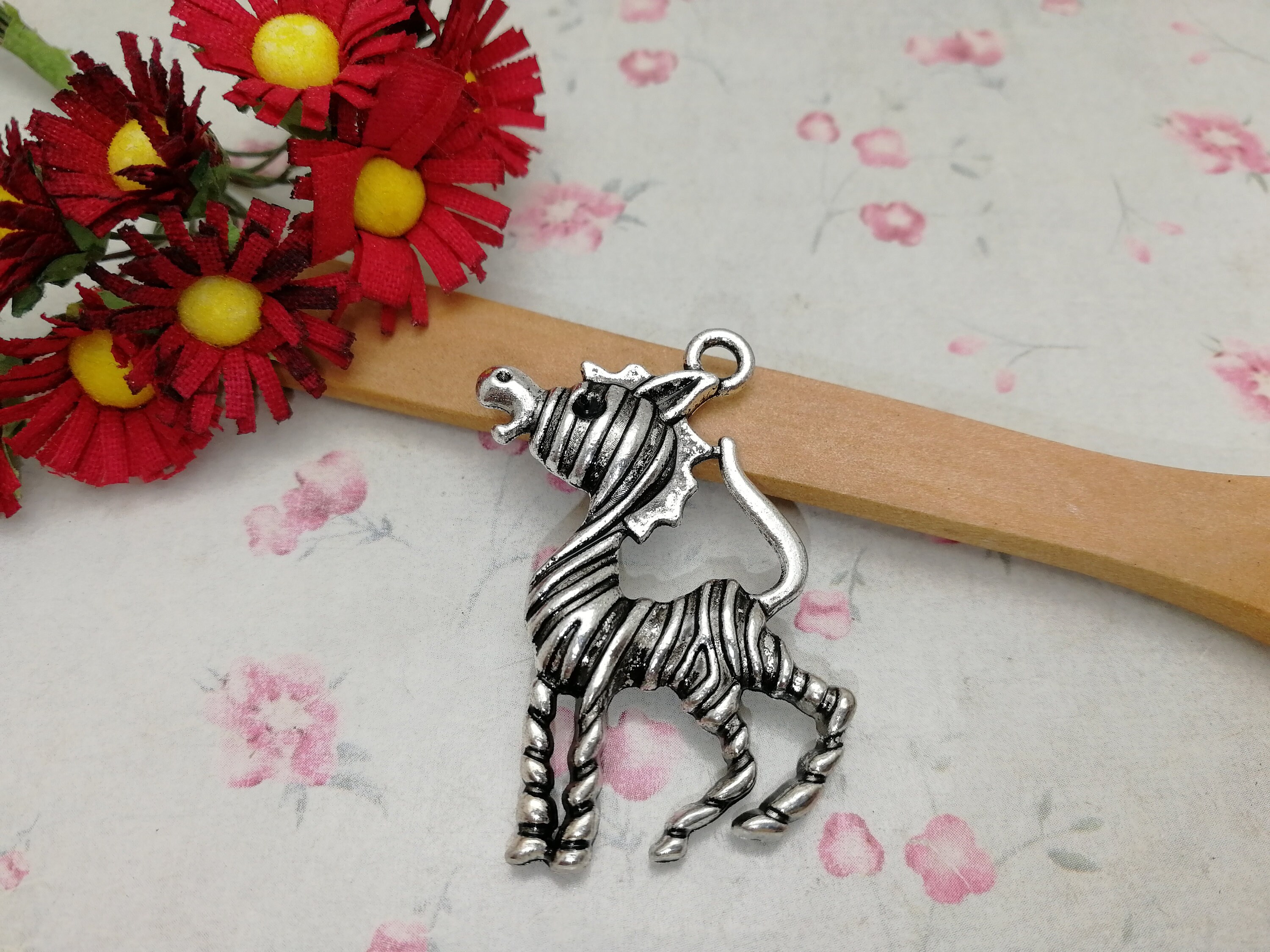 6/20 Pieces Metal Zebra Horse Pony Pendant Necklace Earring 6/20 Pieces Metal Zebra Horse Pony Pendant Necklace Earring