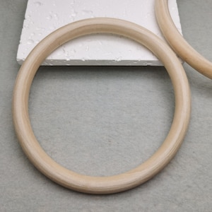 2/10 Pieces 15CM Width Natural Wood Round Ring Circle Hoop Charm , Unfinished Wooden Pendant Handmade Craft Jewelry DIY Finding , ZW0403