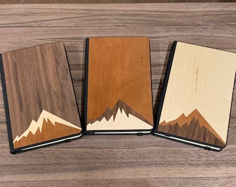 A-5 Notebook Journal Wood Notebook