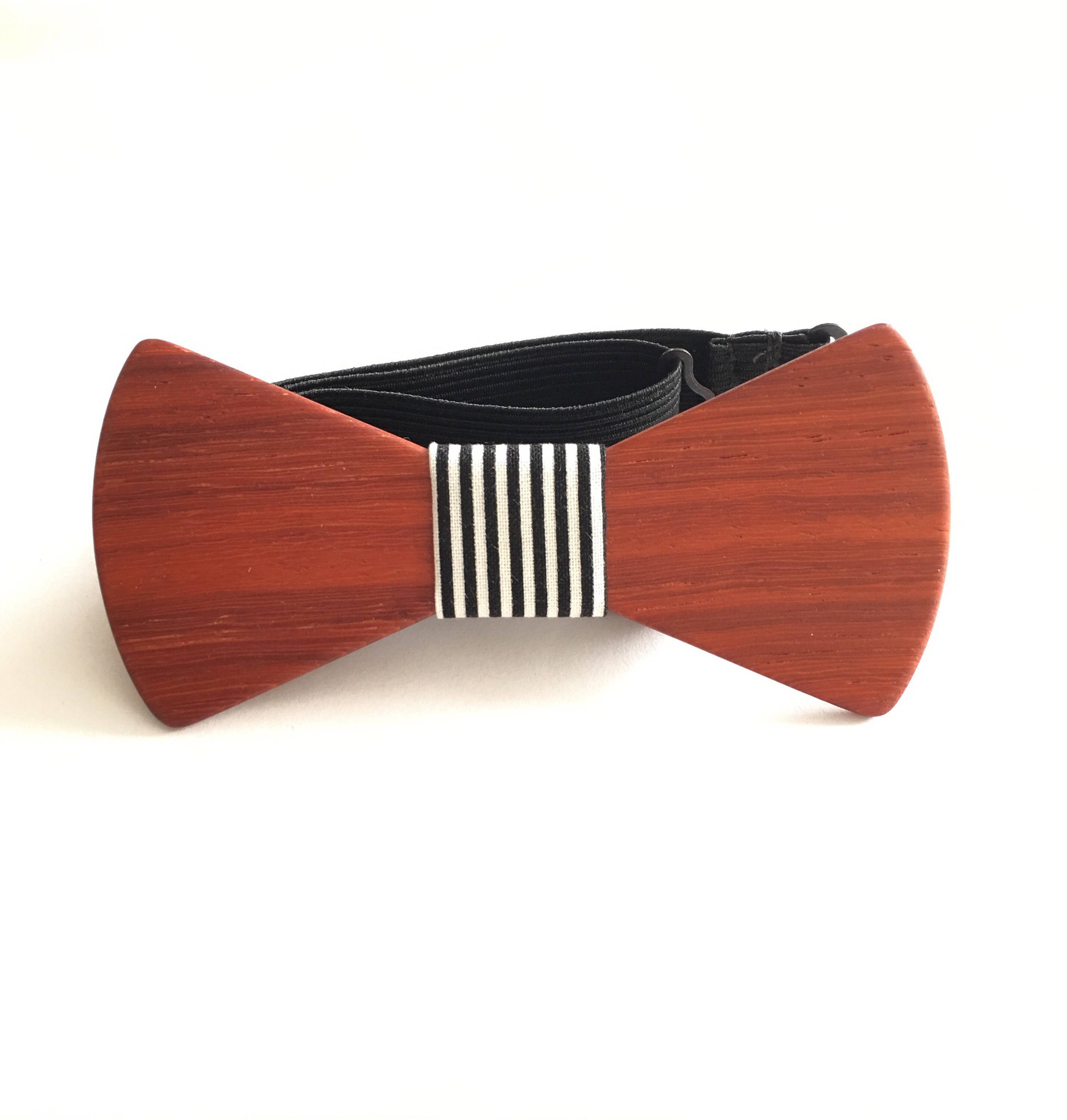 New Men's Wooden Bow Tie Necktie Handmade Wedding Striped Wood Bowties Christmas