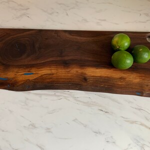 Walnut Live Edge Charcuterie Cheese Board Personalized Gift Wedding Anniversary Housewarming