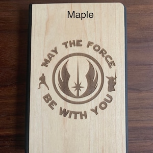 Wooden Notebook Journal mini Pocketbook Star Wars