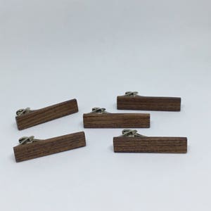 Bolivian Rosewood Tie Clip wooden tie clip tie clip wood tie clip mens accessories image 2