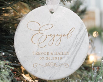 engaged christmas ornament hallmark