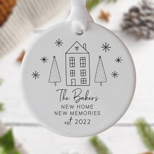 Our First Christmas In Our New Home Ornament Housewarming Gift New Home Ornament New Home Gift First Home Gift image 1