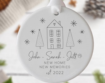 Our First Christmas In Our New Home Ornament- Housewarming Gift-  New Home Ornament- New Home Gift- First Home Gift
