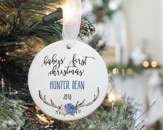 Baby Boy Ornament- Babys First Christmas Ornament- First Christmas Ornament- Baby Girl Ornament- My First Christmas