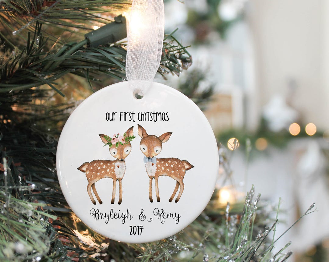 Twins First Christmas Babys First Christmas Ornament Twins First