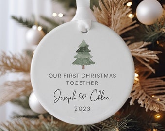 Personalized Couples Ornament, First Christmas Together Ornament, Married Ornament, Engaged Ornament, Couples Ornament, Christmas Gift