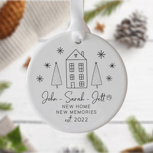 Our First Christmas In Our New Home Ornament Housewarming Gift New Home Ornament New Home Gift First Home Gift image 3