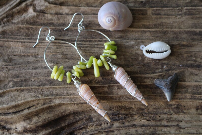 Seagrass MeadowsMermaid EarringsOrganic Shell Earrings