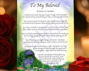 Regalo de poema de amor: Tarjeta de 5x7 para tu pareja - Recuerdo de San Valentín
