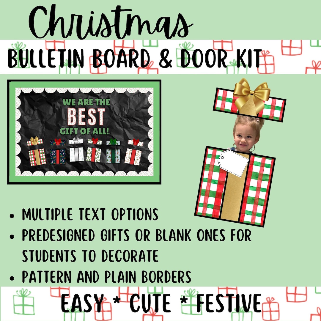 Christmas Bulletin Board Kit - Etsy