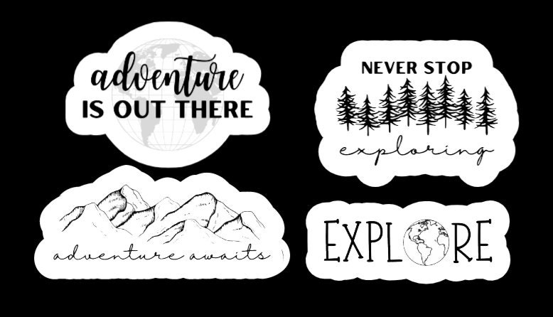 Adventure Sticker Pack - Etsy