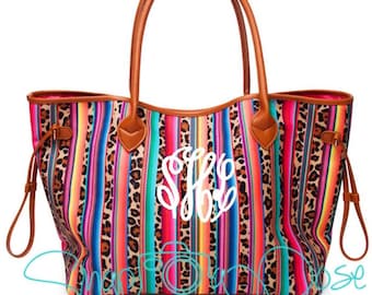 serape leopard diaper bag