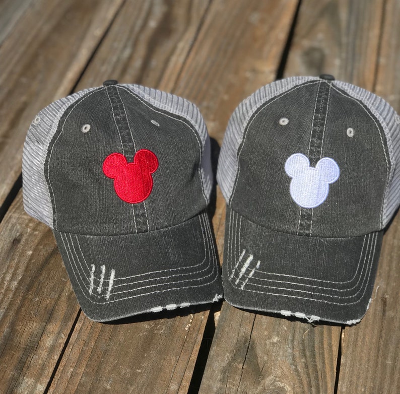 Disney Trucker Hat With Your Color Choice of BIG Mickey Ears Etsy