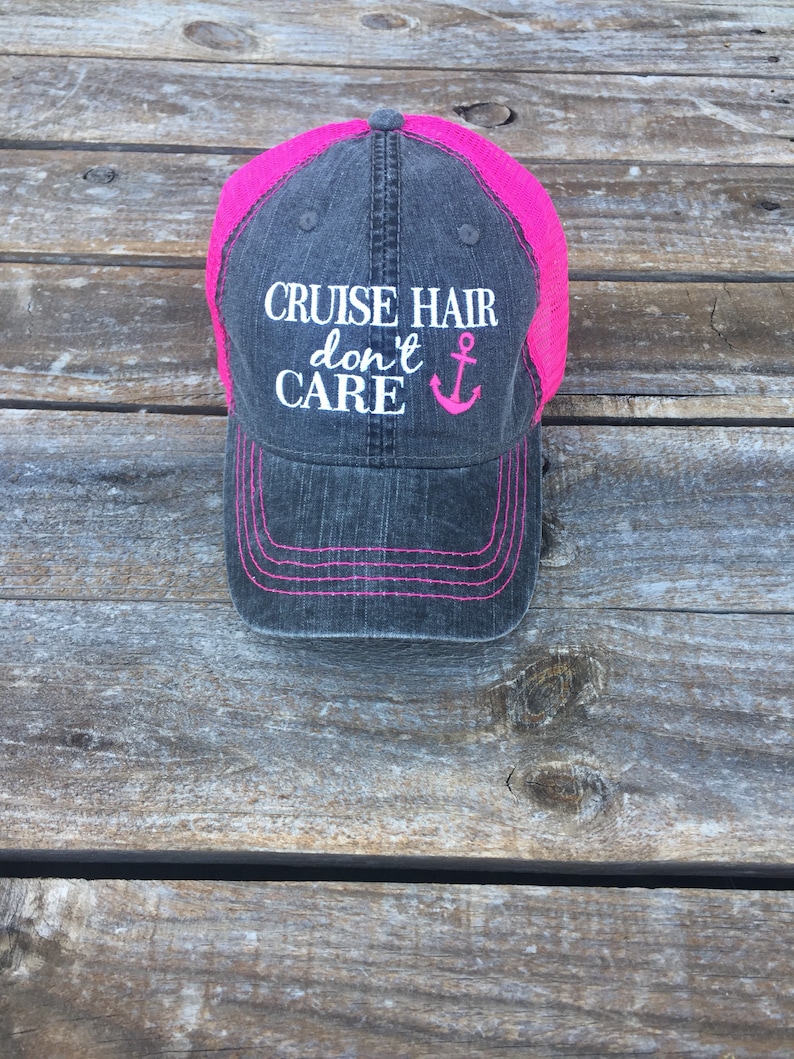 River Hair Don't Care Embroidered Trucker Hat