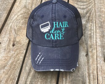 Jeep Hair Don't Care Trucker Hat with Your Choice of Grill Color