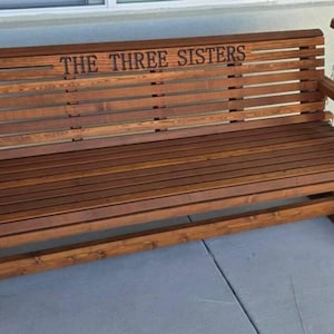 Engraved Lettering Personalization Upgrade for Southern Swings and Gliders image 12