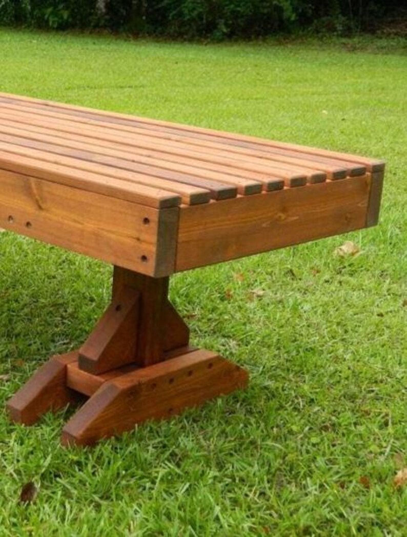 Cedar Wood Coffee Table, Handmade Outdoor Living Room Furniture image 9