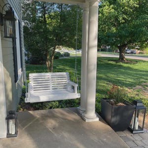 Handmade 3ft Pine Porch Swing: Narrow Front Porch, Optional Personalization