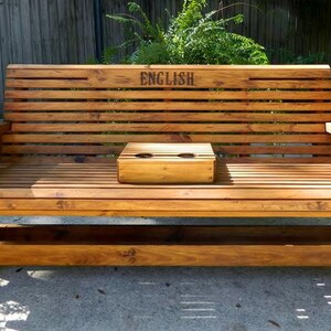 Engraved Lettering Personalization Upgrade for Southern Swings and Gliders image 8