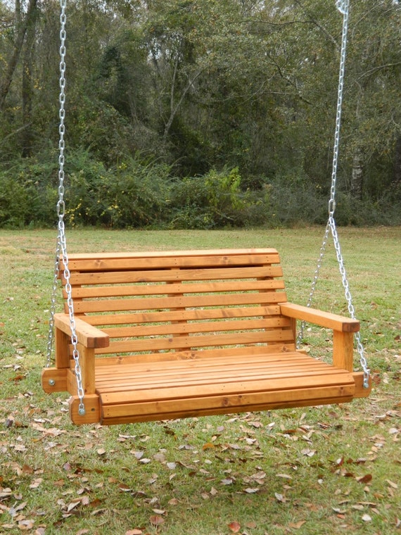 3ft Cedar Porch Swing Swing Chair Tree Swing Hanging Chair With