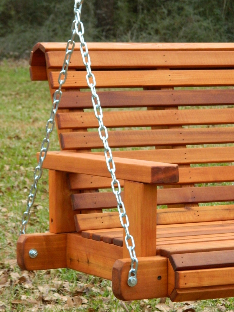 2ft Cedar Porch Swing Swing Chair Patio Chair Swing Tree Etsy