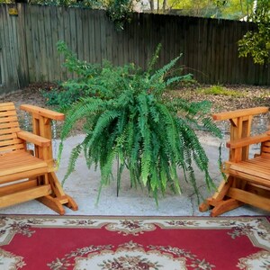 Outdoor Glider Chair,Juniper,Cypress,Cedar or Pine Wood Patio Chair, Porch Swing Chair, Swinging Chair,Dining Chair, image 3