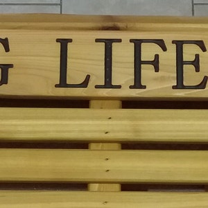 Engraved Lettering Personalization Upgrade for Southern Swings and Gliders image 2