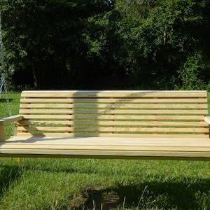 Pressure Treated Porch Swing, Solid Wood Custom Outdoor Furniture, Various Sizes Available