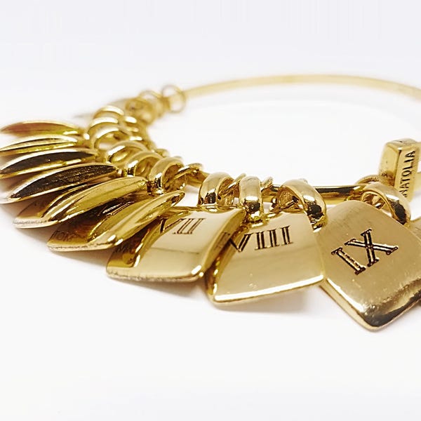 Ten Commandments  Bracelet Charm  • Religious jewelry  • Christian bangle available in silver and gold color