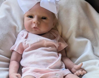 Full Platinum Silicone Reborn Baby Doll: 18" Newborn Girl/Boy
