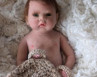 Full Body Solid Silicone Reborn Baby Girl Doll - 20&quot; Open Eyes