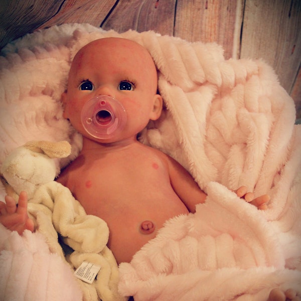 Full body solid  silicone baby girl/boy 20" reborn baby doll open eyes happy new sculpt Payments available