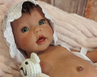 全身シリコン製リボーンドール（女の子）：19インチ、解剖学的に正確な