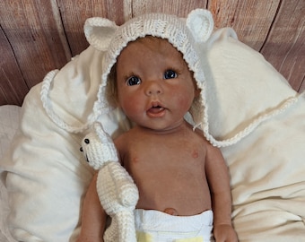 Full Body Drink & Wet  Silicone Reborn Baby Boy Doll: 21" Realistic Platinum Baby