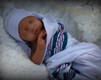 full body silicone baby boy sleeping