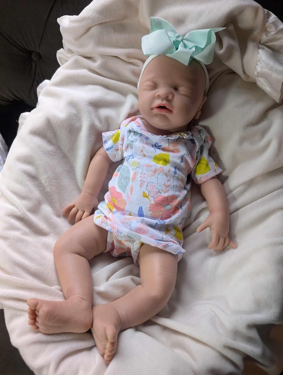Reborn Baby Köpfchen-Arme-Beine Vollsilikon Ecoflex 20 (Neu und