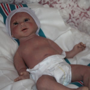 Full Body Silicone Reborn Baby Girl/Boy Doll: 19.5&quot; Open Eyes, Realistic Therapy Doll