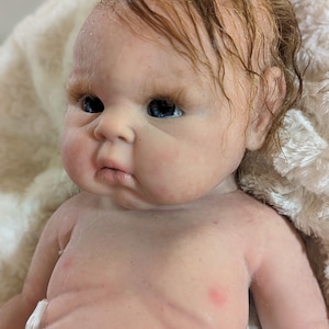 19&quot; Amber Full body solid silicone baby girl reborn baby doll 7.5 lb open eye Payments available! Platinum 15/20 Therapy