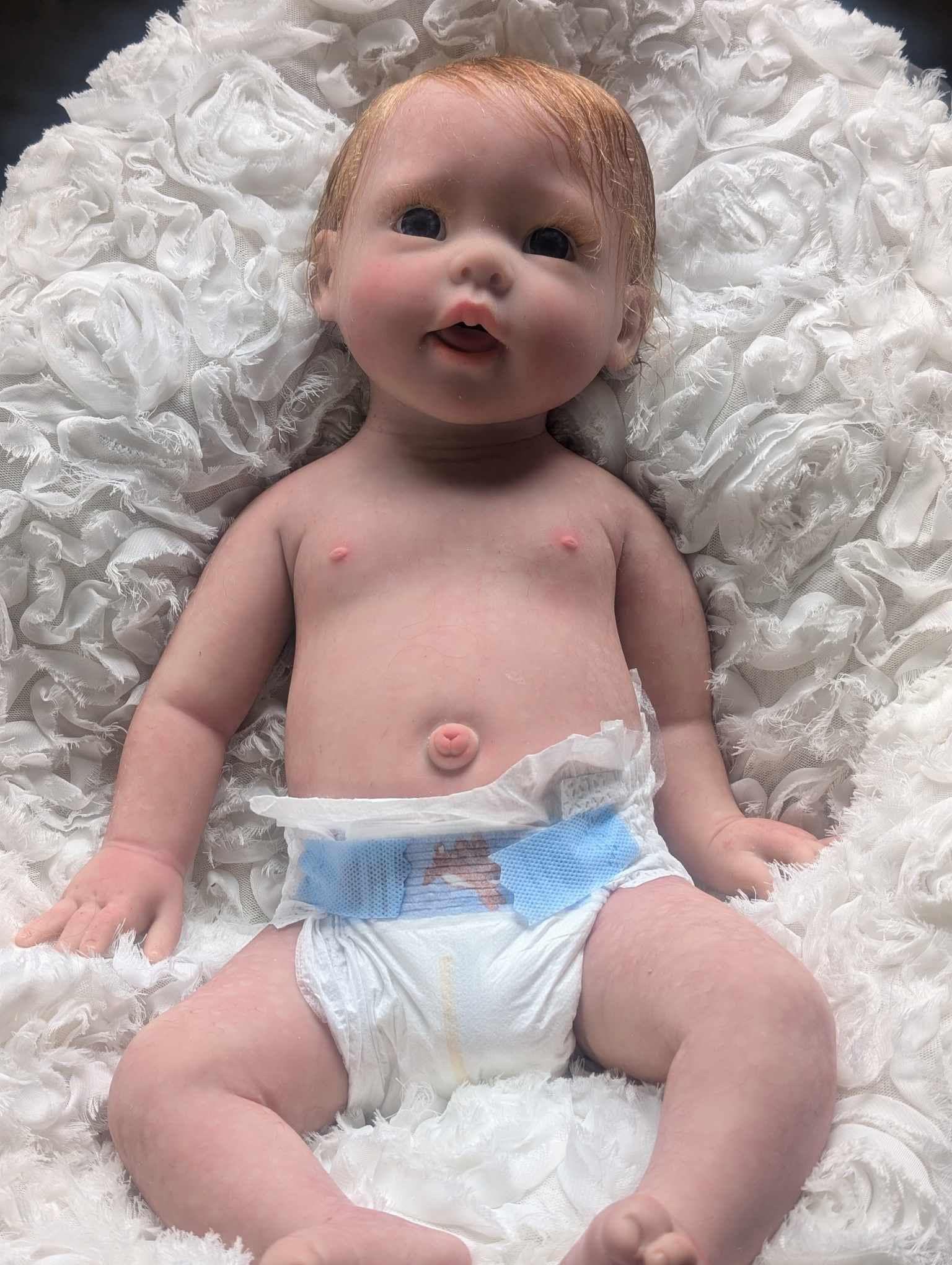 リボーンドール Care Baby Doll Girl Newborn Dolls Life Like Toddler 48CM Full Blue リボーンドール Baby Care Doll Girl Newborn Dolls Lifelike Toddler