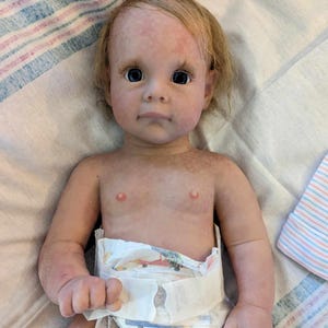 Full body chunky solid silicone baby girl/boy 21"  9.5 lbs reborn baby doll open eyes new sculpt Payments available Therapy