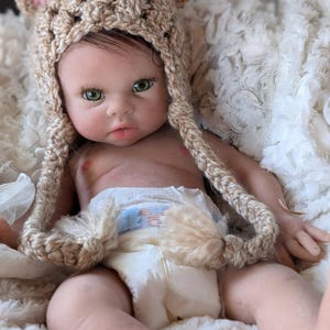 Full Body Silicone Reborn Baby Doll: Drink and Wet, Open Eyes, 20&quot;