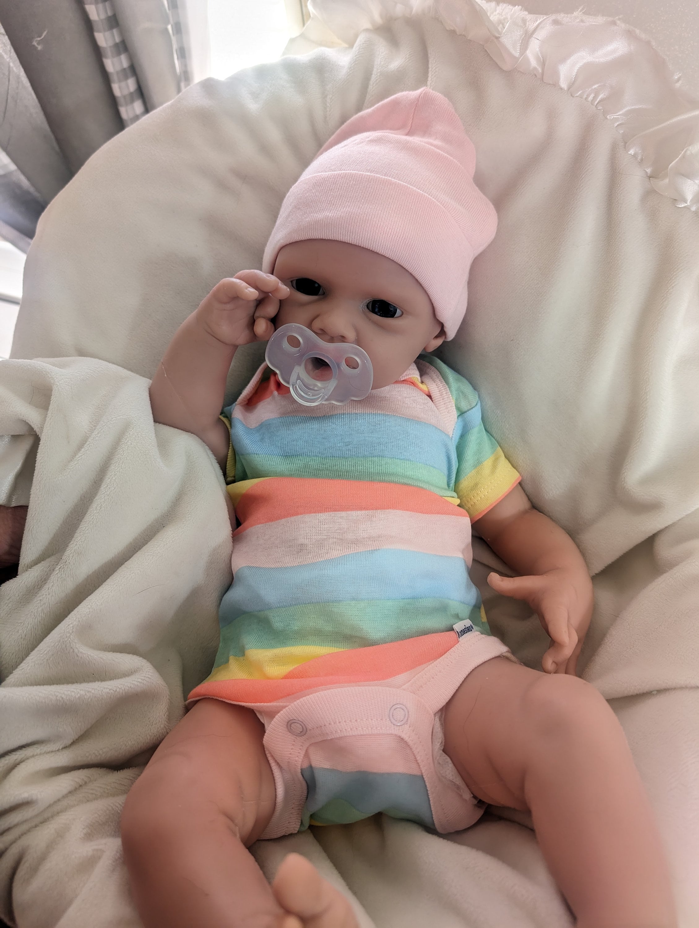 Therapie Baby Entzückende Ganzkörper Silikon Puppe Reborn Mädchen 20"