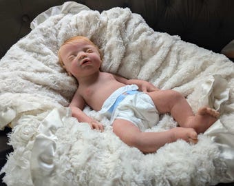 Reborn   Drink and Wet Full Body Silicone Baby Doll: 18" Anatomically Correct