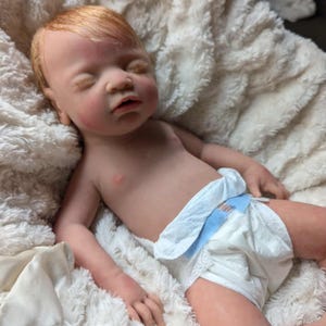 Full Platinum Silicone Reborn Baby Doll: 18" Eco30 Collectible